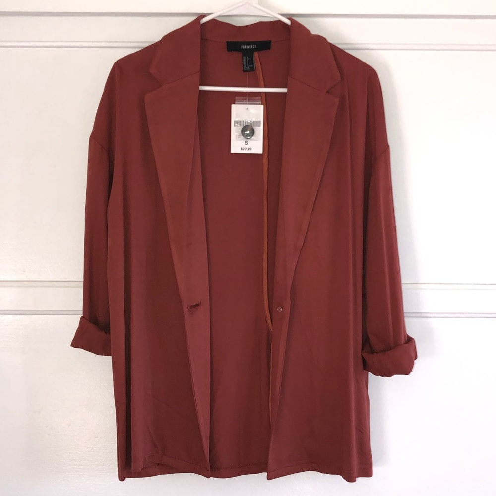Casual Blazer in Rust - Forever21 - size S